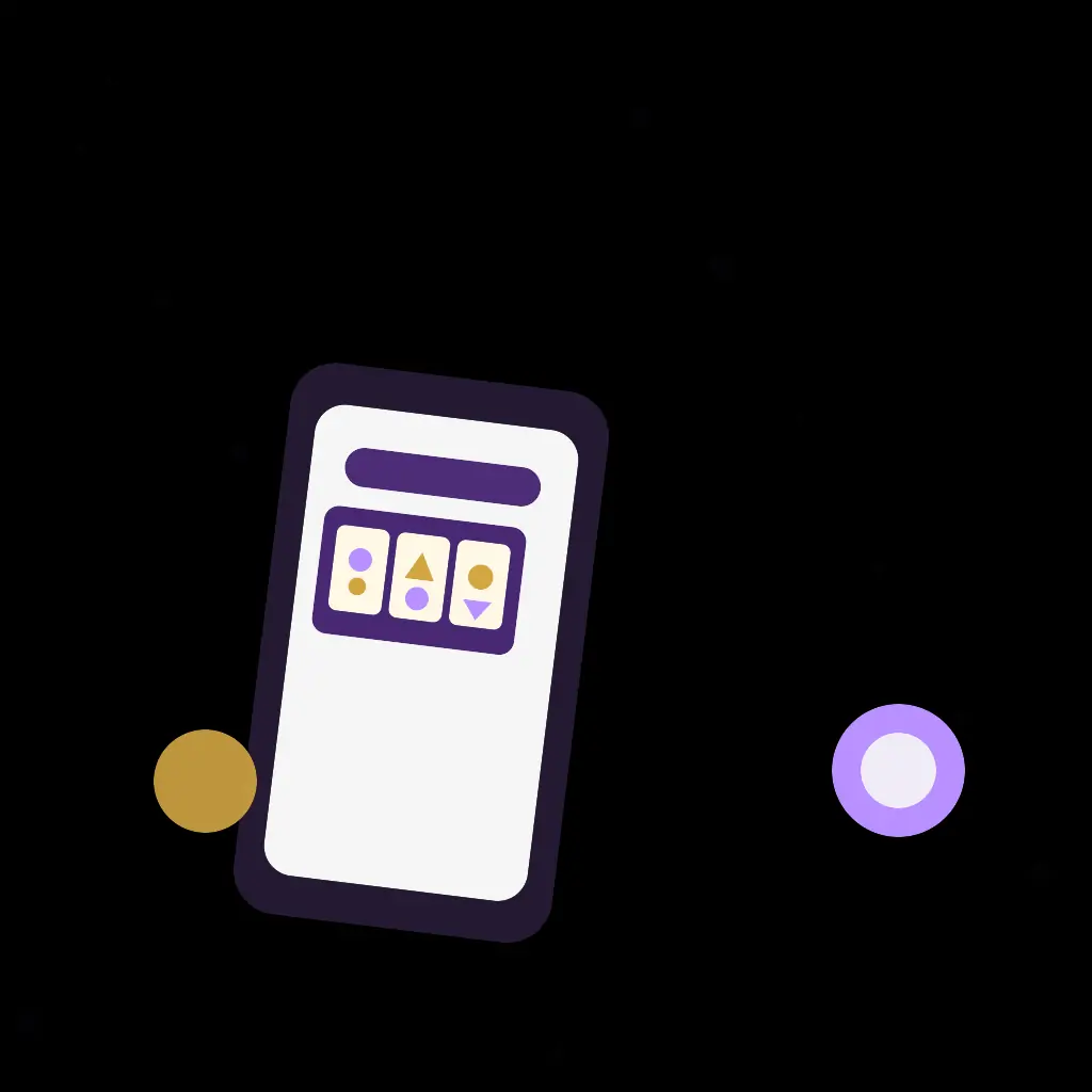 Tessera Betroom con tema slot su smartphone